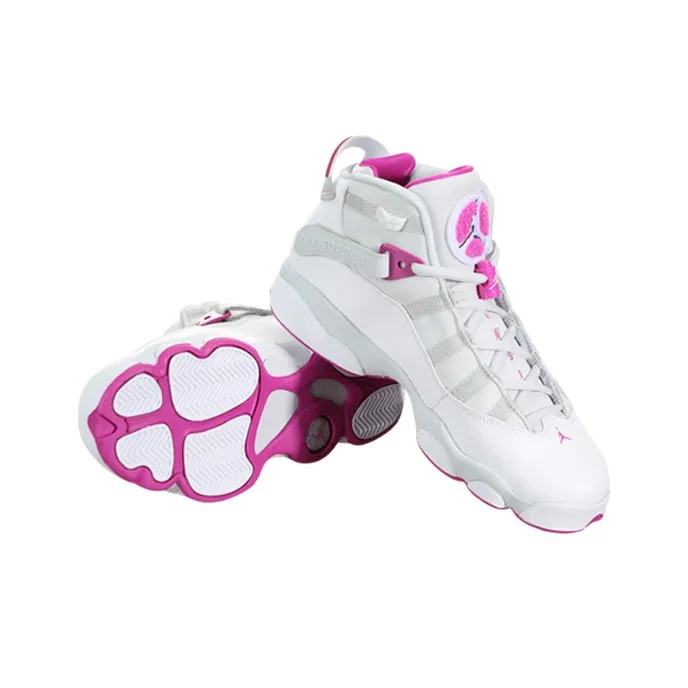 Jordan 6 Rings Platinum Fuchsia GS-4