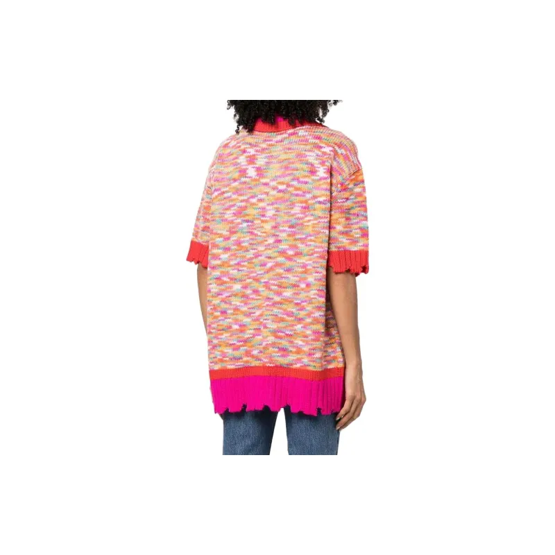 ANDERSSON BELL Knitted Short sleeved Polo Shirt-2