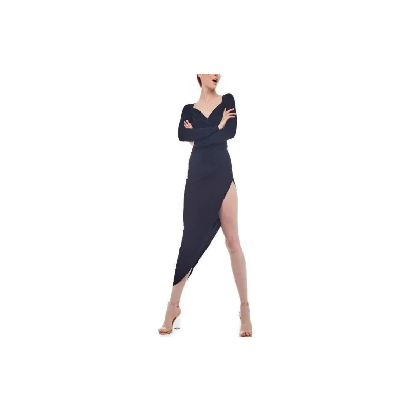 NORMA KAMALI Long sleeve Asymmetric hem Dress-1
