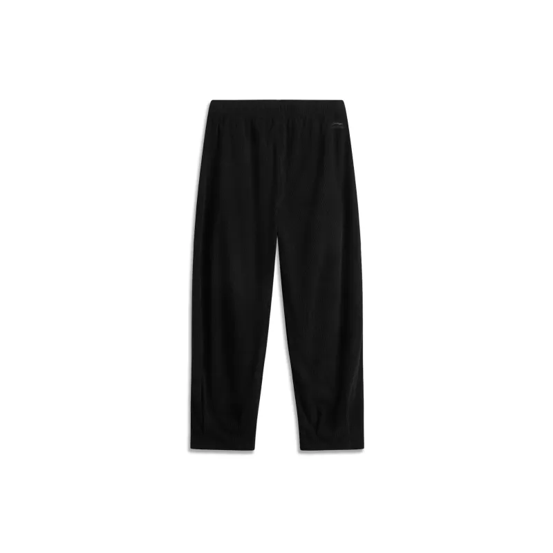 LiNing Sports Life Collection Knitted Sports Pants Men Black-1