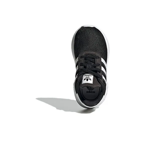 Adidas Originals La Trainer Lite Breathable Low Top Sports Casual Shoes Black White Infant And Toddler-3