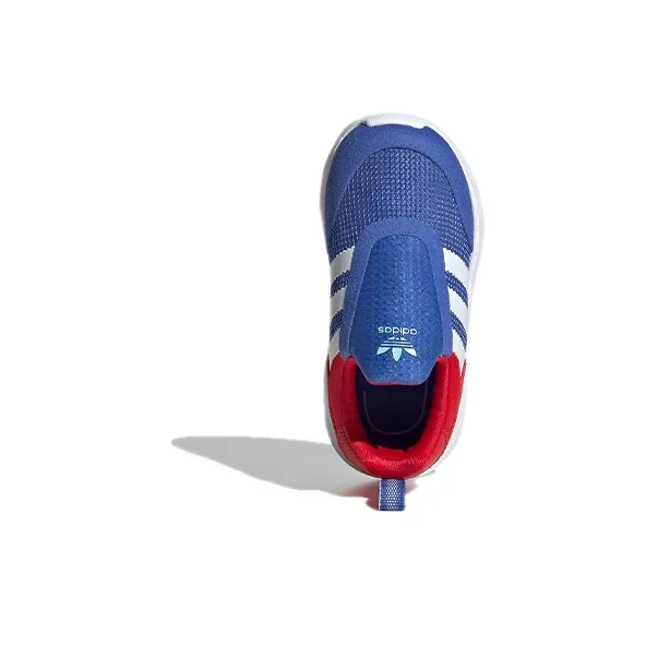 Adidas Originals ZX 360 I Abrasion Resistant Low Top Toddler Shoes Blue Red Infant And Toddler-4