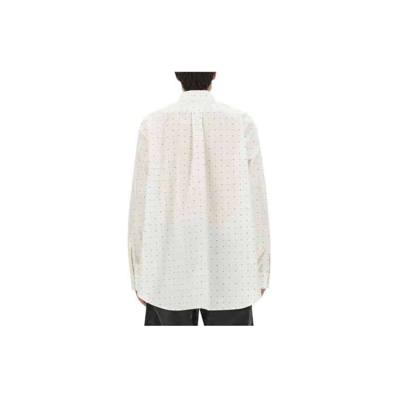 MM6 Maison Margiela Logo Printed Long Sleeved Shirt-4