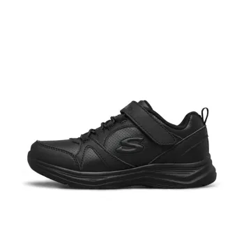 Skechers Glimmer Kicks Slip-Resistant Cushioning Wear-Resistant Kids Lifestyle Shoes Black Teenagers