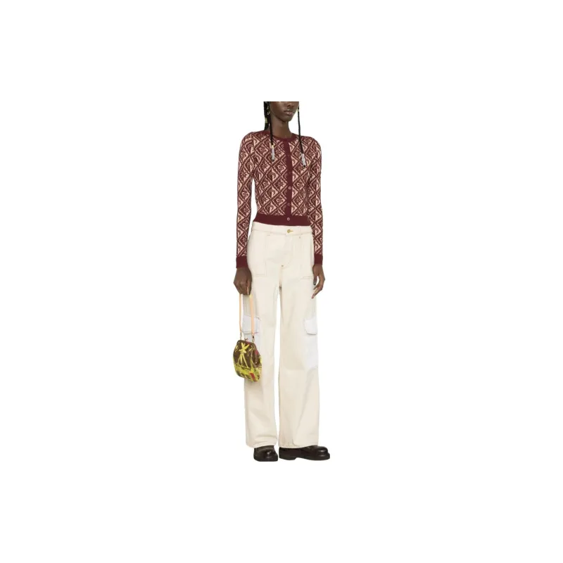 marine serre Moon Diamant Jacquard Cardigan-3