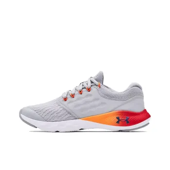 Under Armour Charged Vantage GS Low Top Kids' Running Shoes Gray Orange Red Teenagers