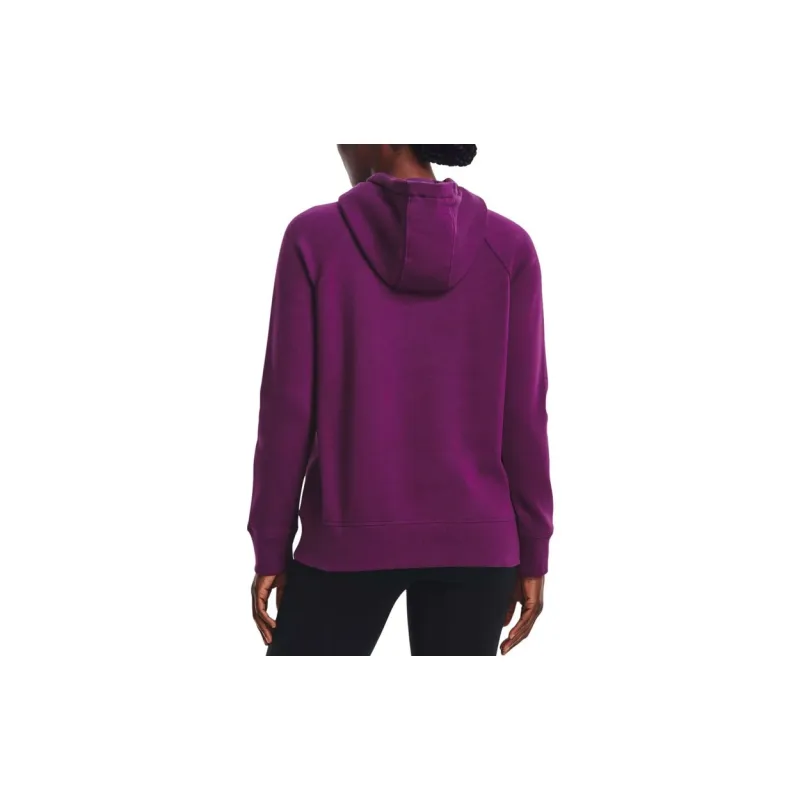 Under Armour RIVAL FLEECE LOGO HOODIE Sweatshirt Women's Purple-3