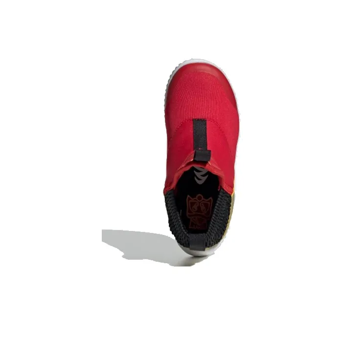 Adidas Rapidazen C Non-slip Lightweight Low-Top Kids' Running Shoes Red Gold Children Aged 3-7 Years Old-4