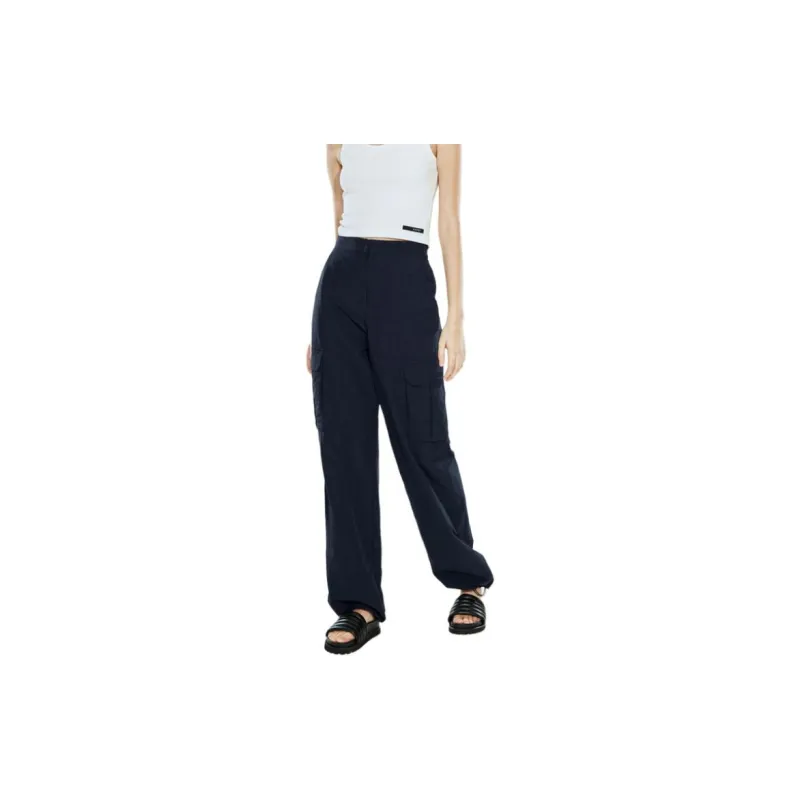 COVERINS Casual Pants Women's Navy Blue-3