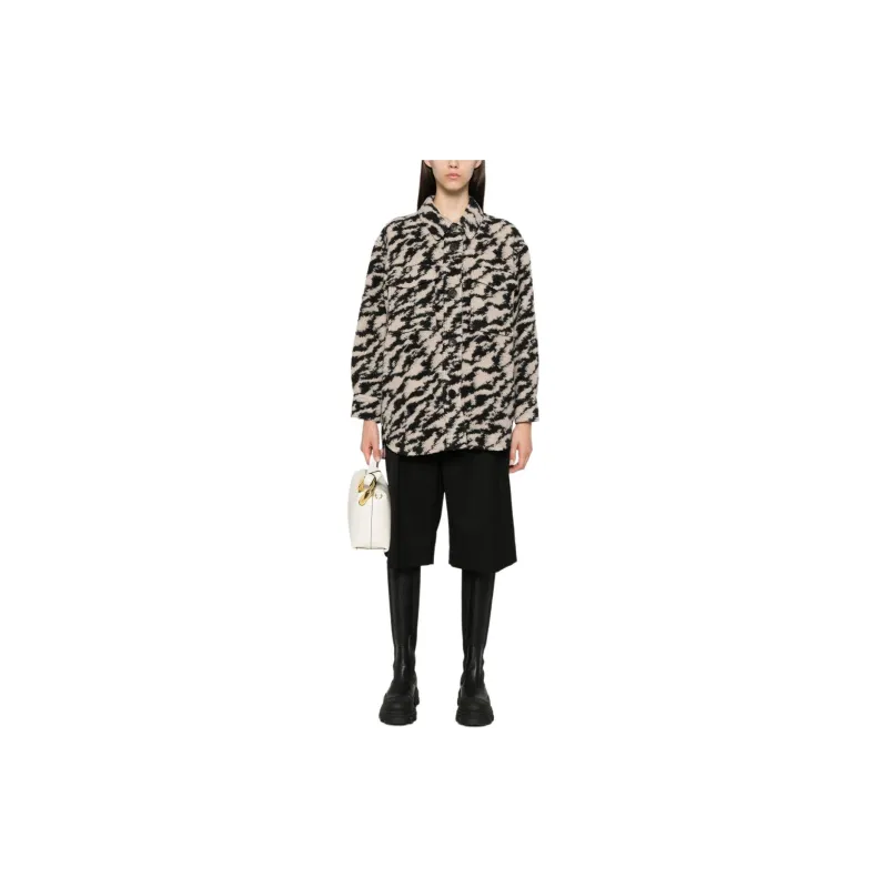 ISABEL MARANT ETOILE Harveli Button Up Overshirt-1