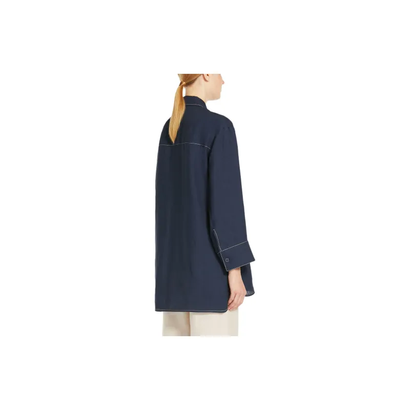 'S MAX MARA Shirt Women's Dark Blue-3