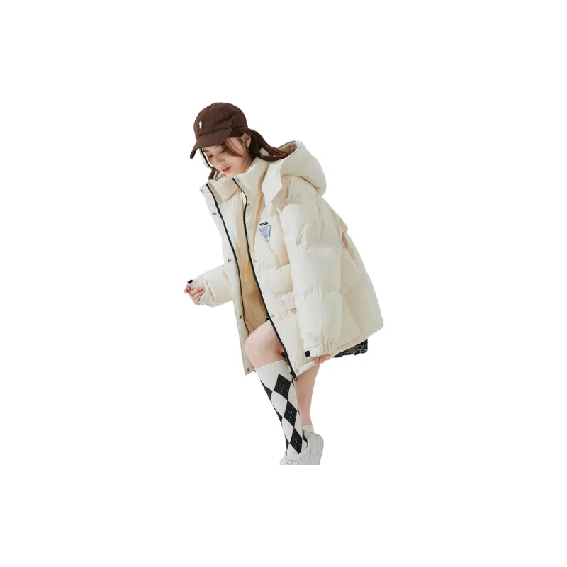 Tonlion Down Jacket Women's Semi Matte White-2