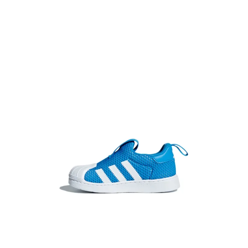 Adidas Originals Superstar Series 360 I Breathable Low Top Toddler Shoes Blue White Infant And Toddler-0
