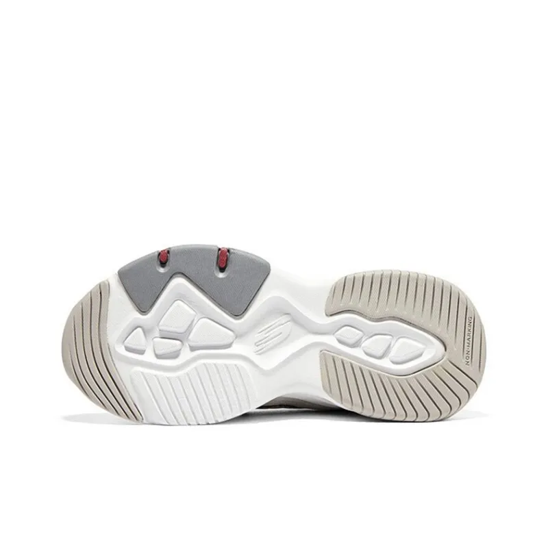 Skechers Slip Resistant Shock Absorbers With Abrasion Resistant Properties Low Top Casual Shoes White Teenagers-3