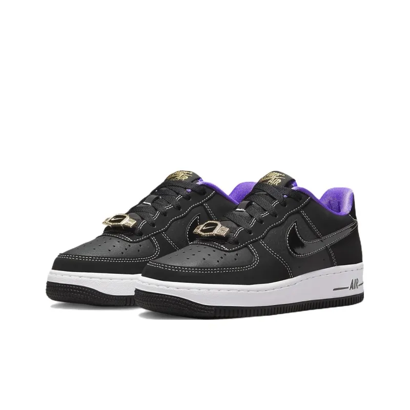 Nike Air Force 1 Low '07 LV8 World Champ Black Purple GS-2