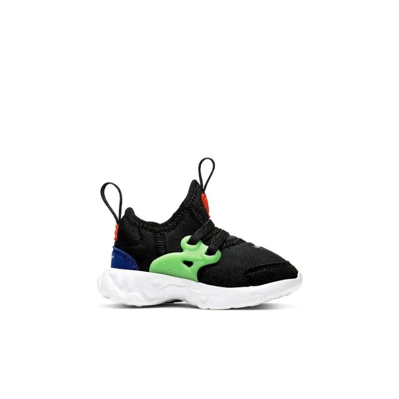 Nike React Presto Slip Resistant Shock Absorbers Low Top Toddler Shoes Black Green Infant And Toddler-1