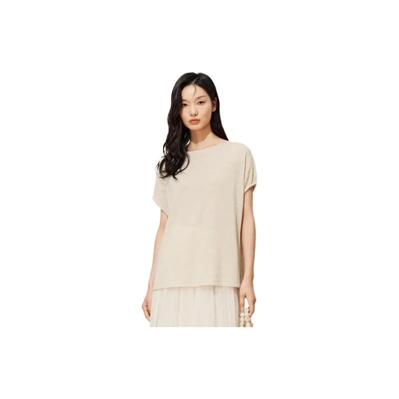Fragment T Shirts Women's Khaki-2