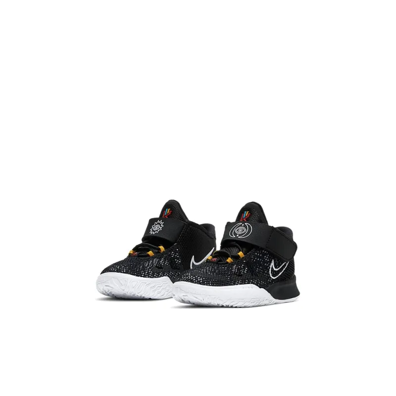 Nike Kyrie 7 Mid Top Basketball Shoes Black White Infant And Toddler-2