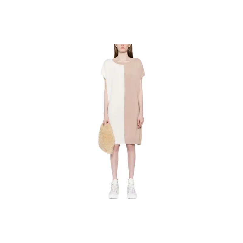 MM6 Maison Margiela Two tone Knitted Dress-1