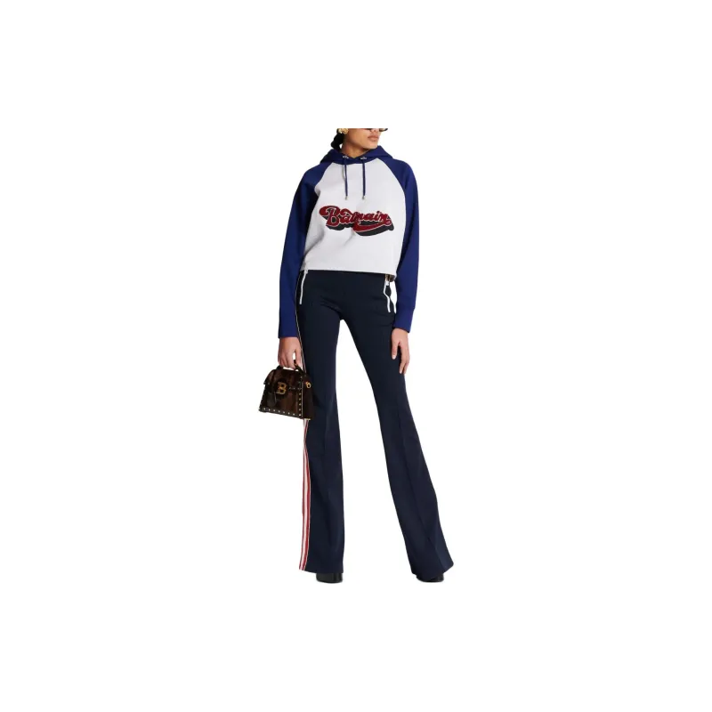 BALMAIN 70s Cropped Hoodie-1
