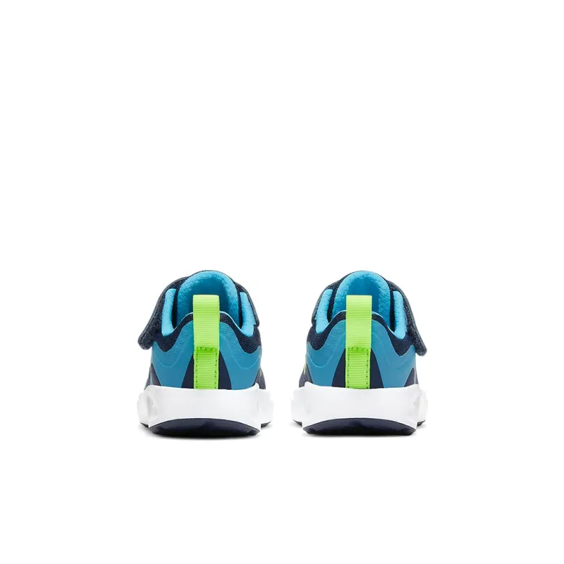 Nike Wearallday Slip Resistant Cushioning Abrasion Resistant Low Top Toddler Shoes Blue Green Infant And Toddler-4