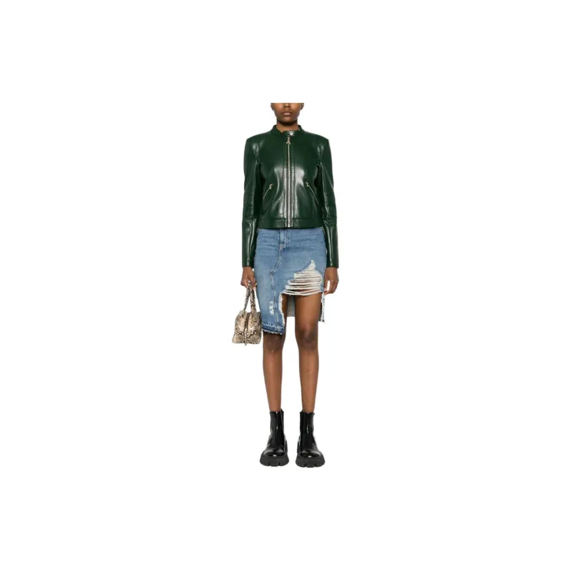Patrizia Pepe Distressed Denim Skirt-1