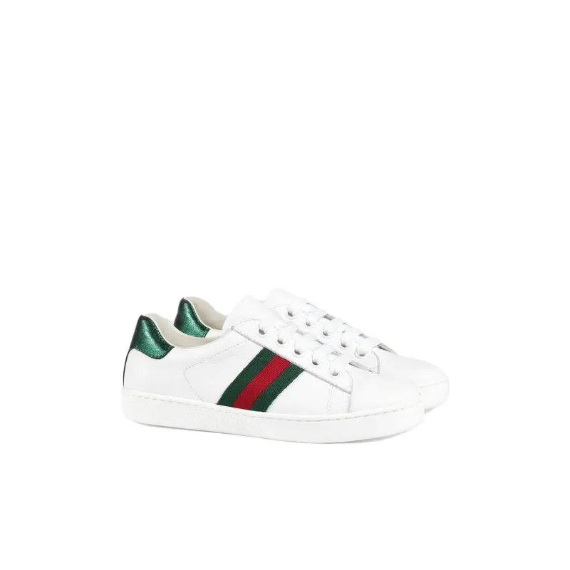 GUCCI Kids Web-trim Low-top Sneakers-2