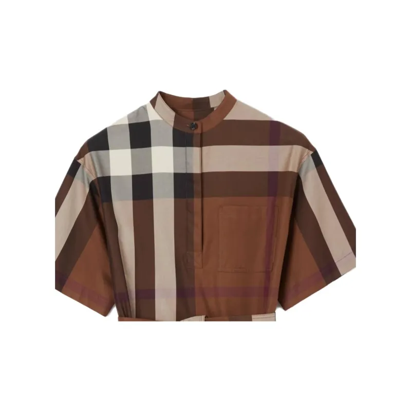 Burberry FW22 Short Sleeved Dresses Women's Khaki-5