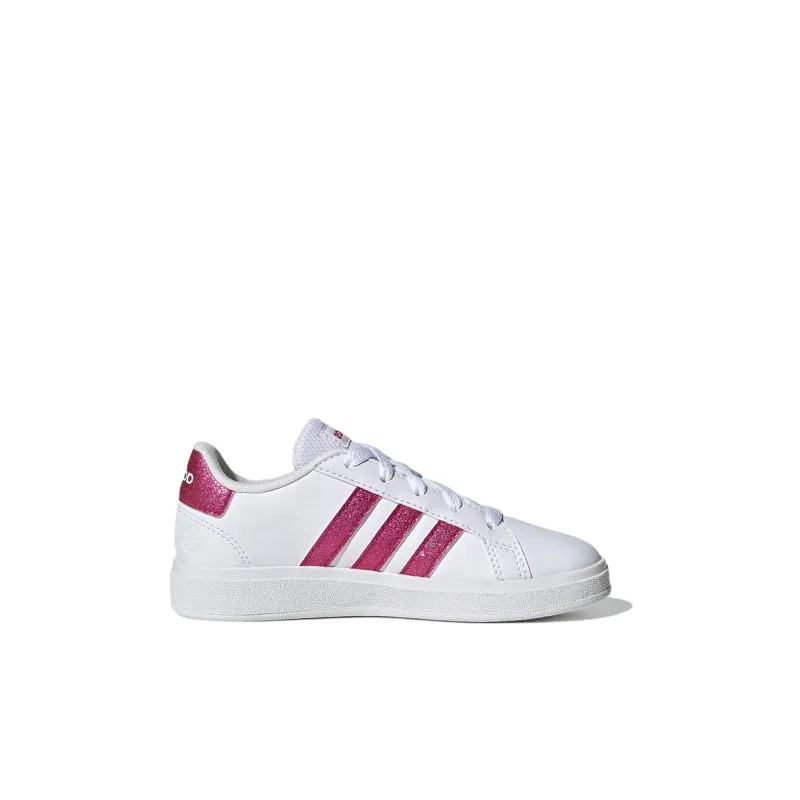Adidas Grand Court 2.0 Big Kid 'White Real Magenta'-1