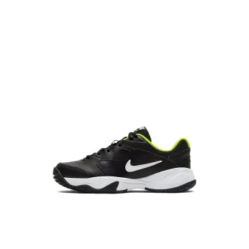 Nike Court Jr. Lite 2GS Slip Resistant Cushioning Kids' Training Shoes Black Green Kids'