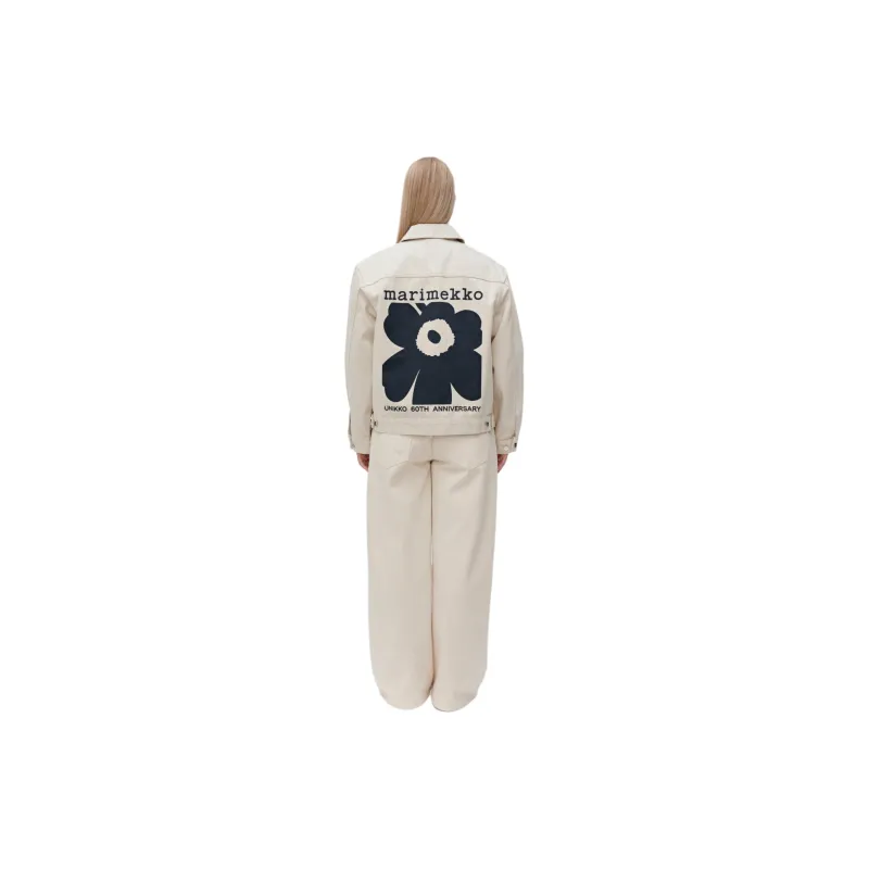 Marimekko Denim Jacket Women's Beige-3