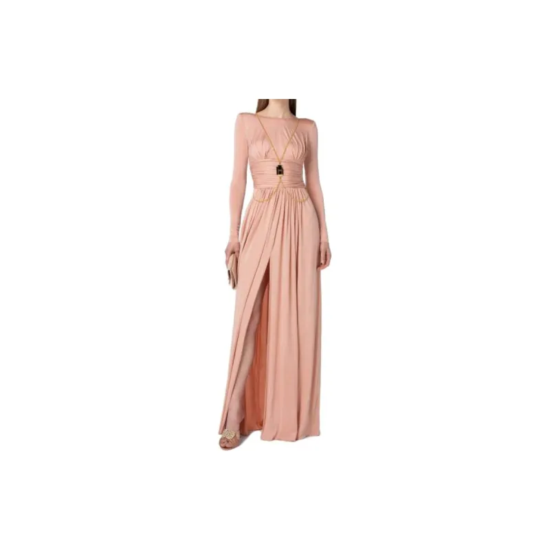 Elisabetta Franchi Long-Sleeved Dresses Women's Pink-1