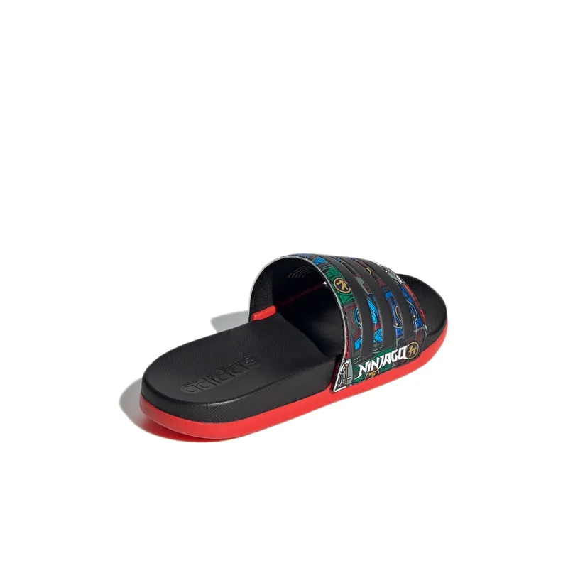 LEGO x Adidas Adilette Series Kids' Slippers Black Red Kids'-3