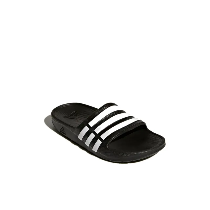 Adidas Duramo Series Abrasion Resistant Kids' Slippers Charcoal Black Kids'-2