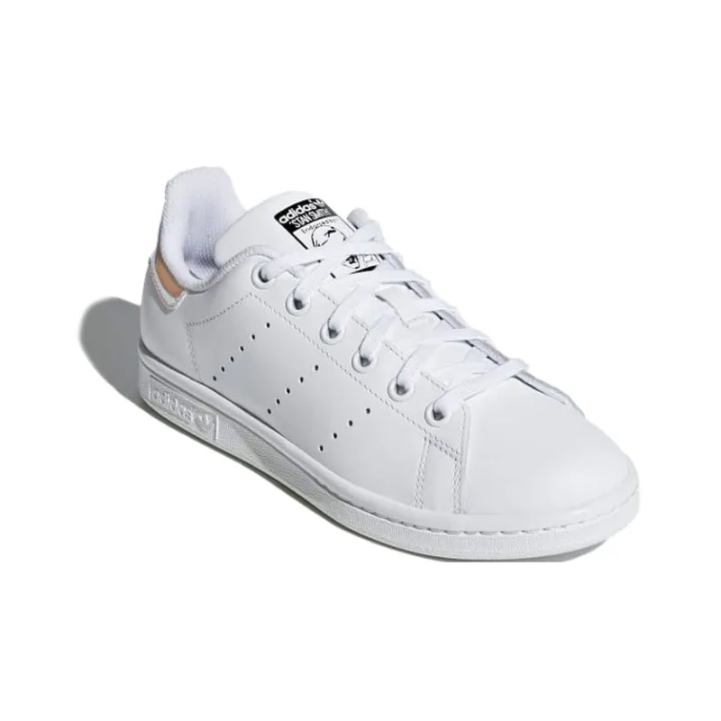 Adidas Originals J Abrasion Resistant Breathable Slip Resistant Low Top Kids' Skateboarding Shoes White Teenagers-2