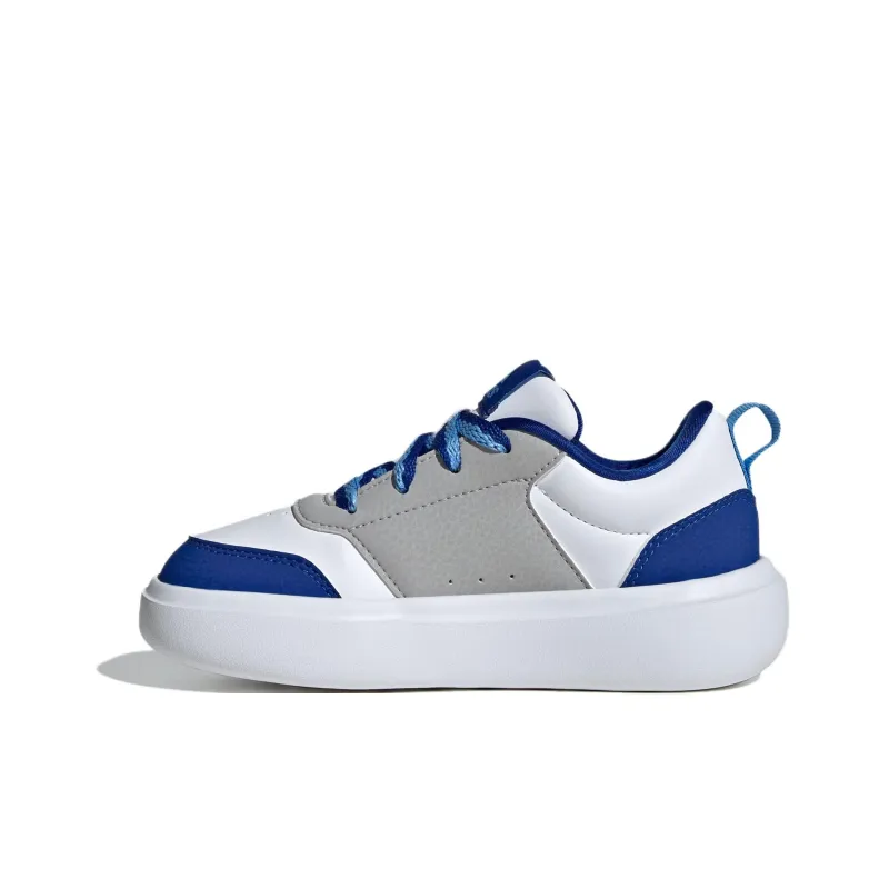 Adidas Park St Slip Resistant Anti Kick Low Top Kids' Skateboarding Shoes Blue White Gray Teenagers-0
