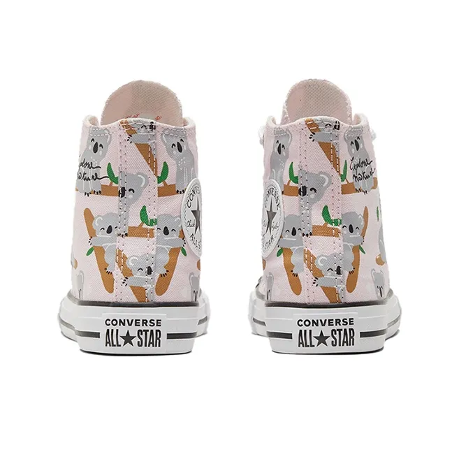 Converse Chuck Taylor All Star High GS 'Explore Nature - Allover Koala Print'-4