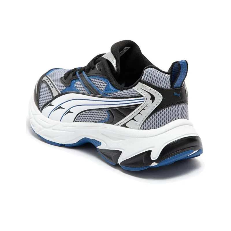PUMA Morphic JR Anti Slip Wear Resistant Kids Lifestyle Shoes Blue Gray Black Teenagers-4