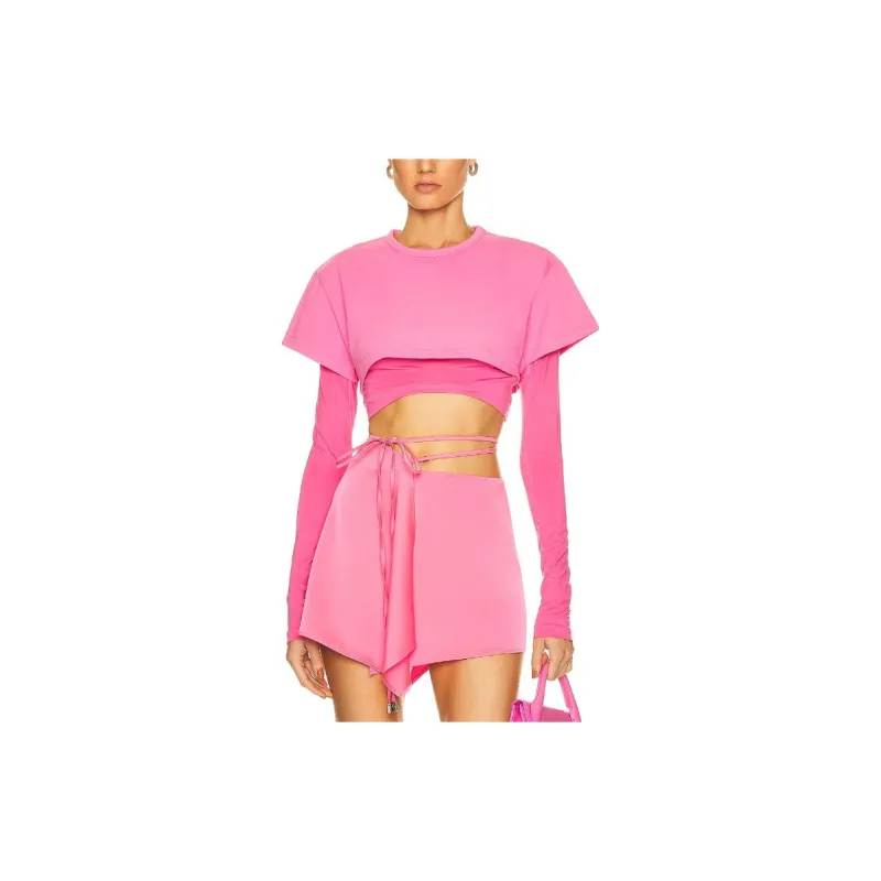 Jacquemus Crop Tops Women's Pink-2