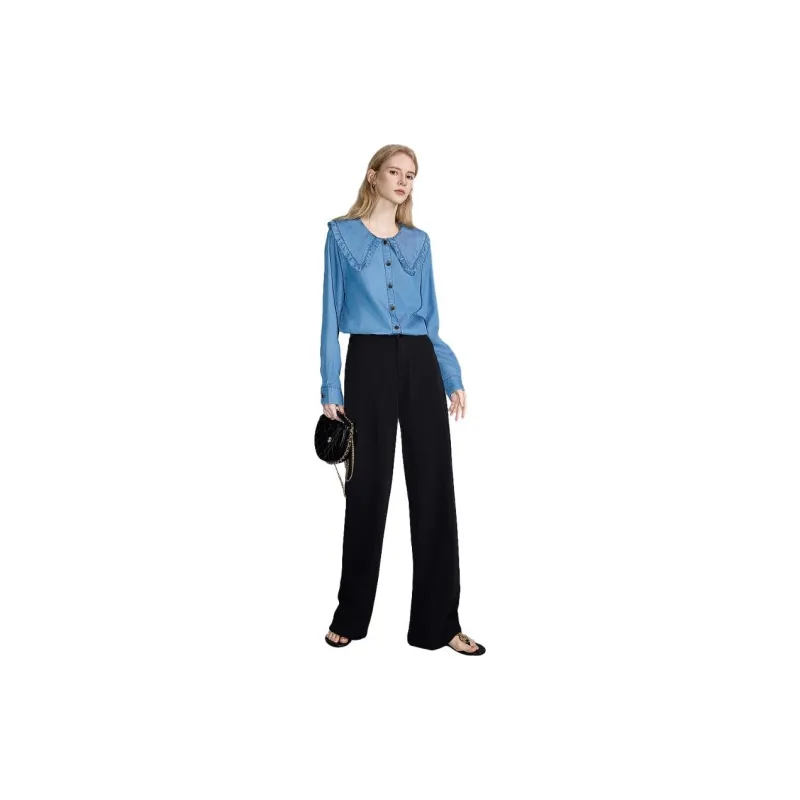 Dme Shirts Women's Light Denim Blue-2