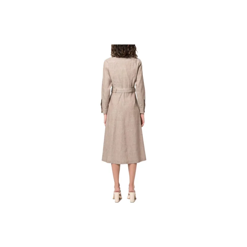 MaxMara Long Sleeved Dress Women's Gray-2