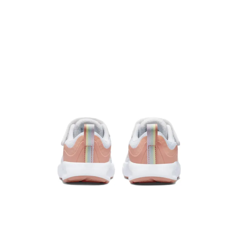 Nike Wearallday Slip Resistant Cushioning Abrasion Resistant Low Top Toddler Shoes White Orange Infant And Toddler-4
