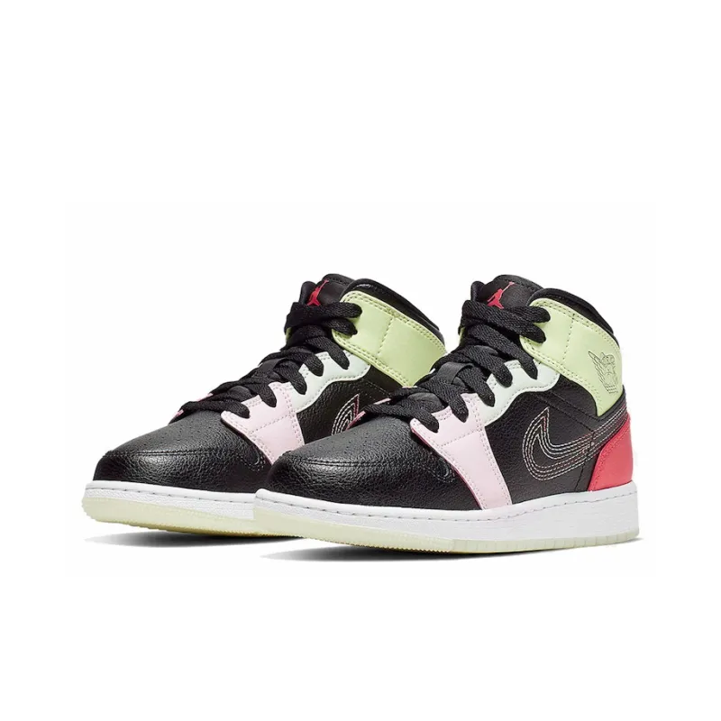Jordan 1 Mid Glow-In-The-Dark GS-2