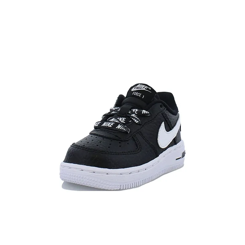 Nike Air Force 1 Anti-Slip Wear-Resistant Low-Top Toddler Shoes Black White Infant And Toddler-2