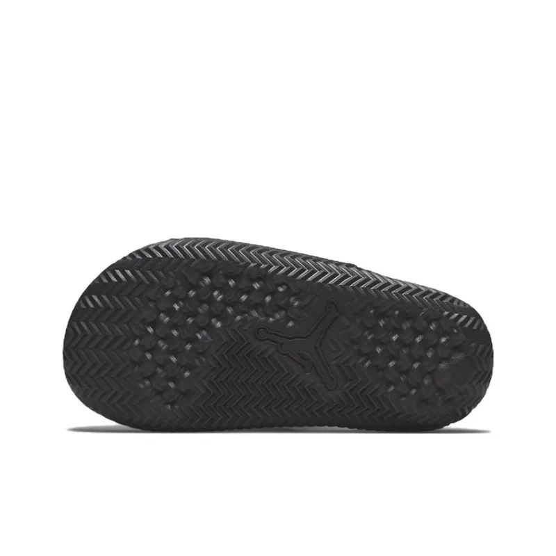Jordan Play Quiet Kids' Slippers Black White Red Unisex-3