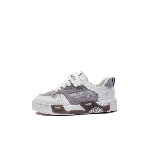 KAPPA KIDS Low-Top Kids' Skateboarding Shoes Beige White Purple Kids'