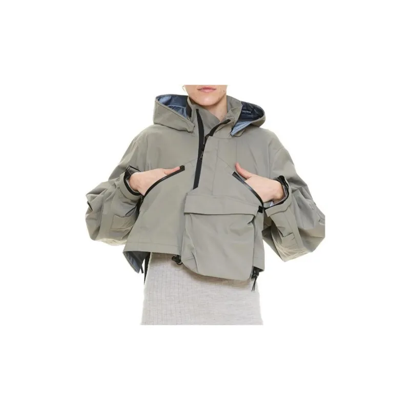 Sacai X Acronym Crop Jacket Khaki-2