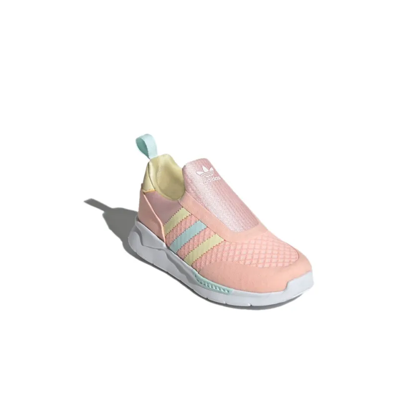 Adidas Originals ZX 360 Abrasion Resistant Sports Casual Shoes Pink Children Aged 3 7 Years Old-2