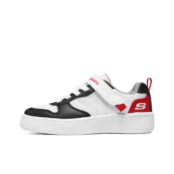 Skechers Sport 92 Anti Slip Wear Resistant Low Top Kids' Skateboarding Shoes White Black Teenagers