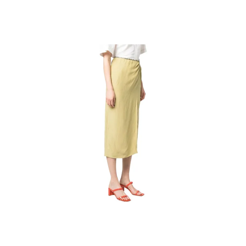 Sandro Casual Long Skirts Women's Yellow-3